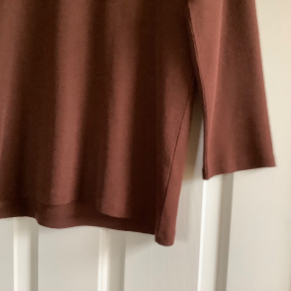 Vince 100% Wool Crew Neck Sweater Brown SZ L - Picture 4 of 15